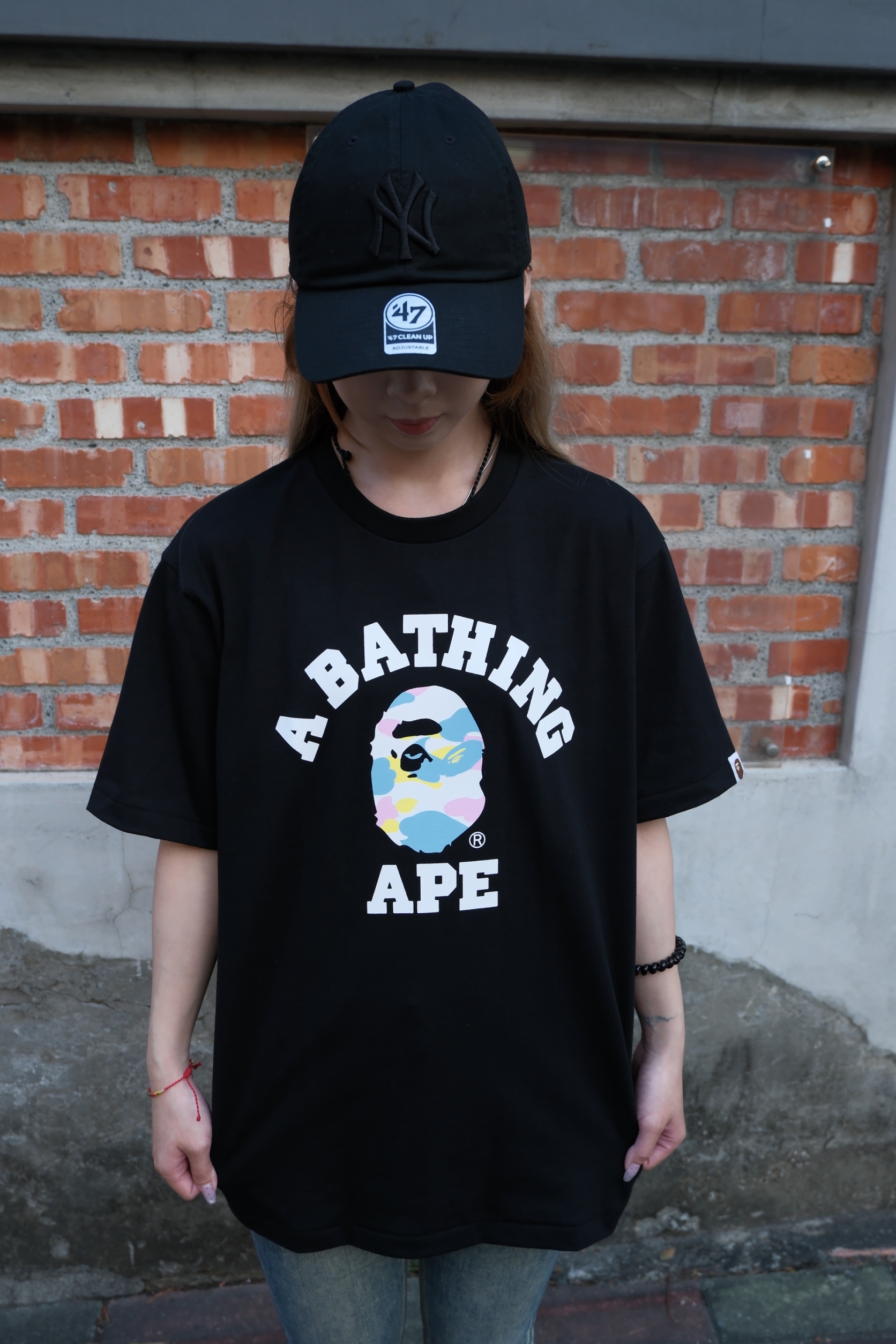 Bape College Multi Camo 彩色猿人 短Tee 1M30110025