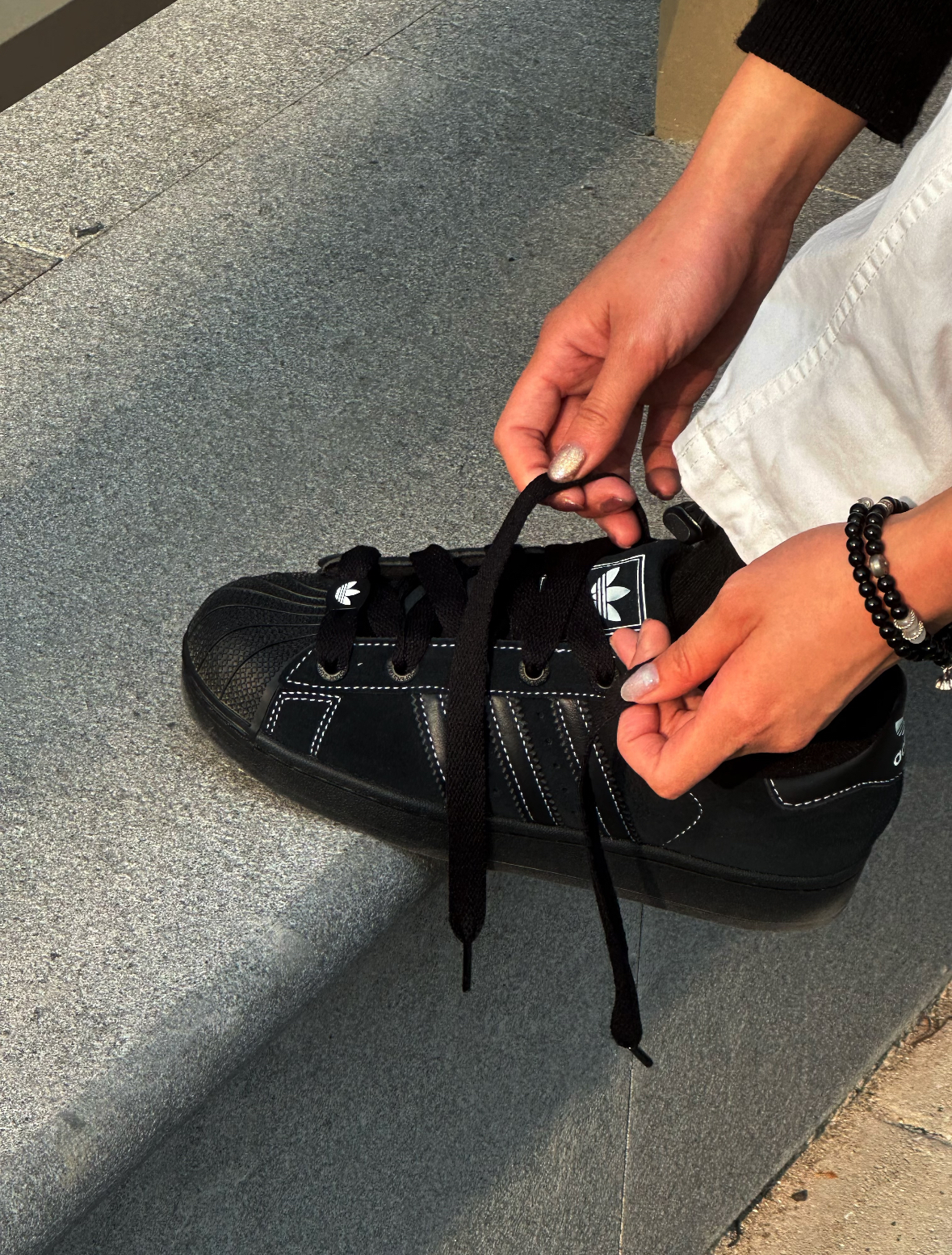 代購-Adidas Originals Superstar 2 板鞋 男女同款 黑色 KI9520