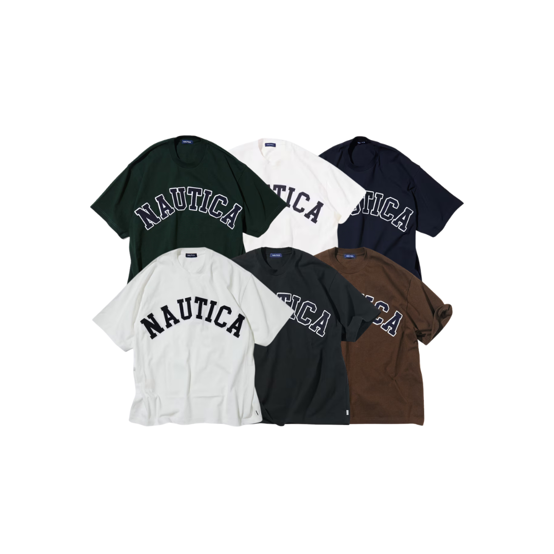 【代購】Nautica JP Arch Logo S/S Tee 刺繡大Logo短袖 6色