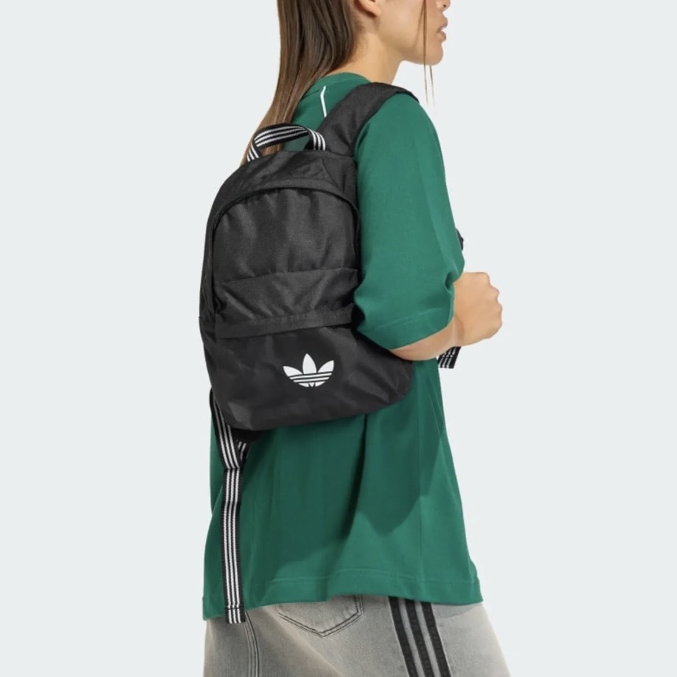 ADIDAS ORIGINALS ADICOLOR 全黑 三葉草 後背包 愛迪達 JX0217