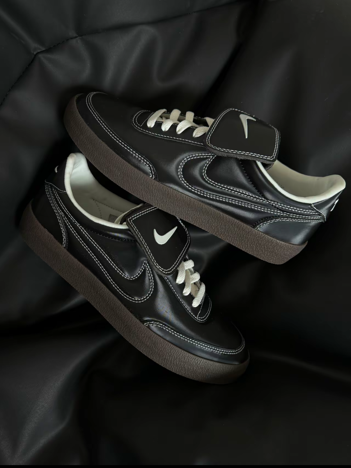 NIKE KILLSHOT 2 PREMIUM 全黑 車縫 線外翻鞋舌