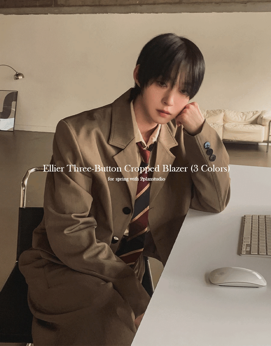 Ellier 三扣短款西裝外套
