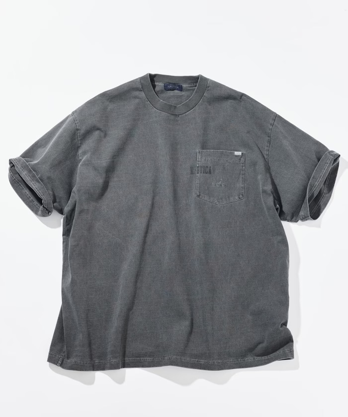 【代購】Nautica JP Pigment Dyed Hidden Logo S/S PKT Tee 水洗口袋短Tee 4色