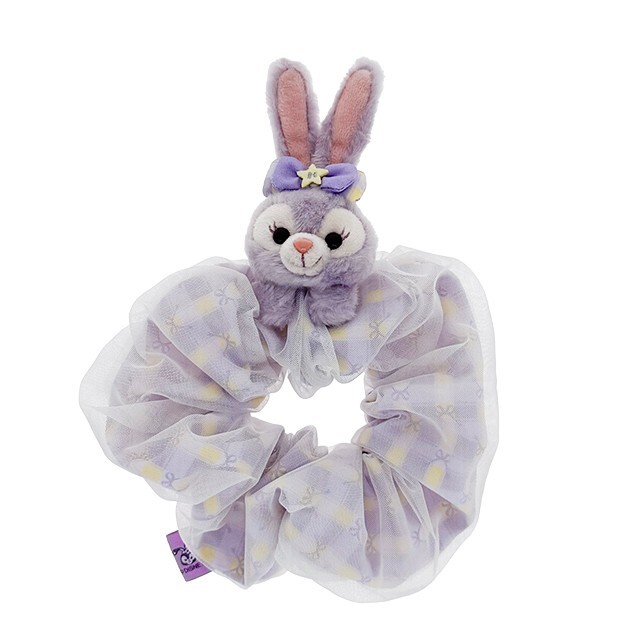 史黛拉露 星黛露 StellaLou 絨毛大頭 紗質 造型 髮束 大腸圈 髮飾 -香港迪士尼樂園