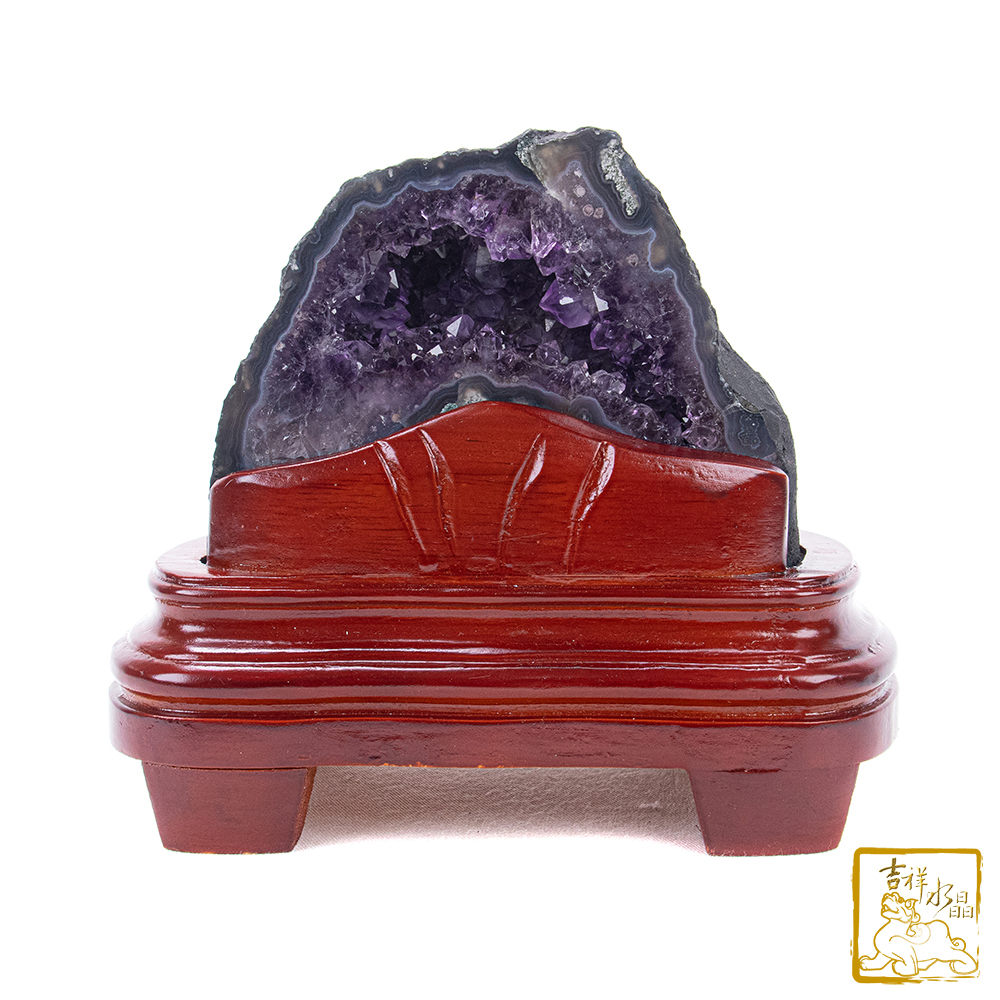 巴西紫水晶洞 1.43kg 催旺文昌