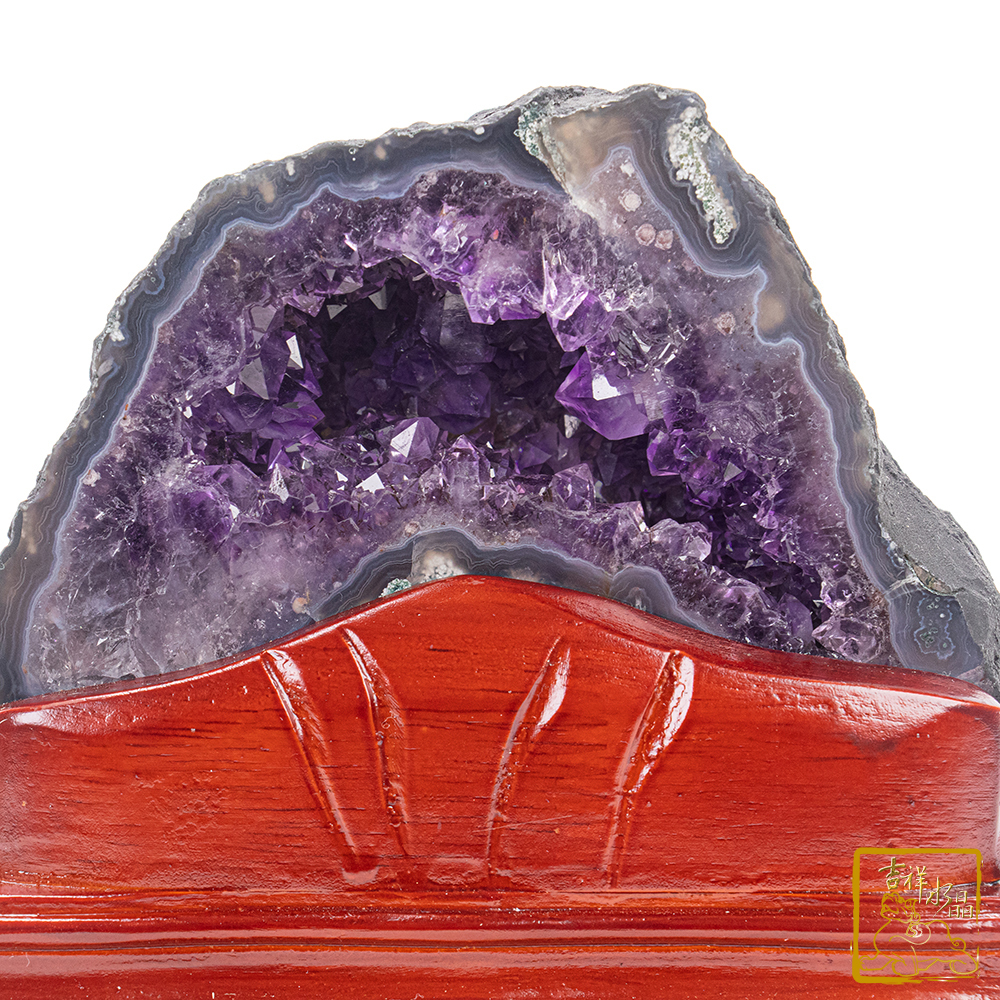 巴西紫水晶洞 1.43kg 催旺文昌