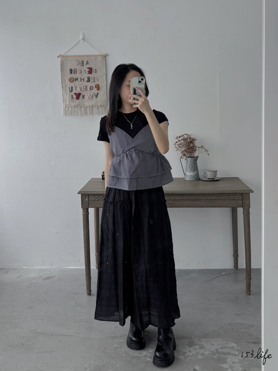 天絲童話鬆緊腰蛋糕長裙(2色)