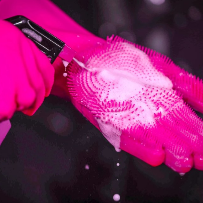 Muc-Off Deep Scrubber Gloves PINK