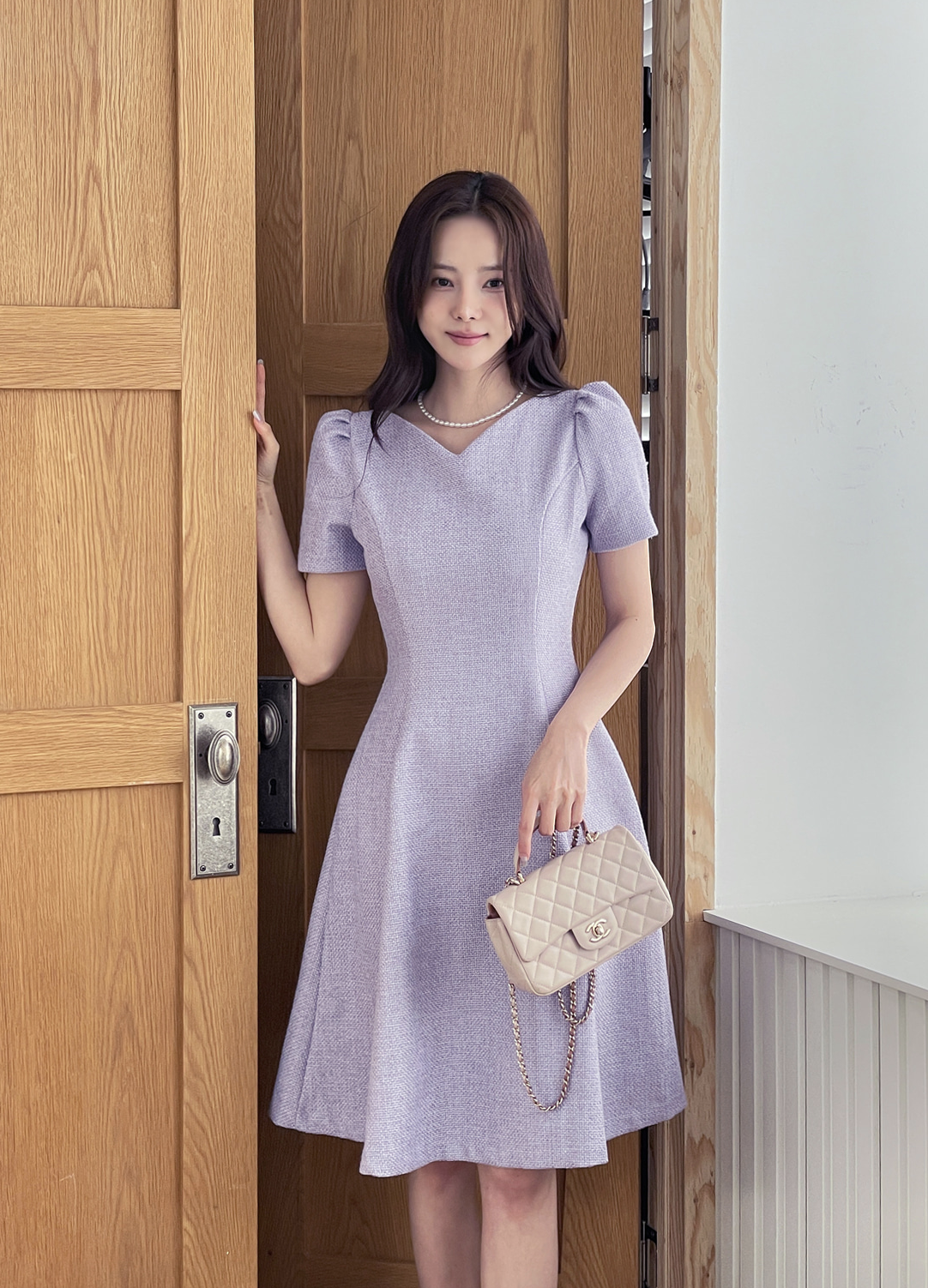 Lucia 公主風修身A字洋裝 [2 colors / S,M,L]