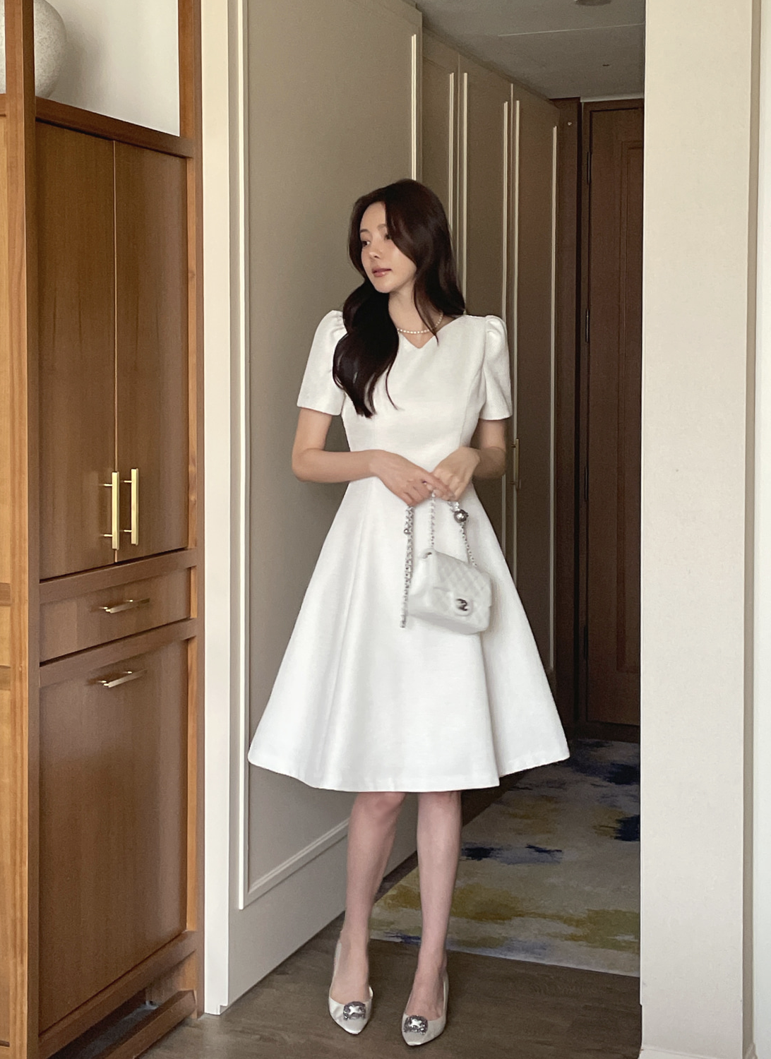 Lucia 公主風修身A字洋裝 [2 colors / S,M,L]