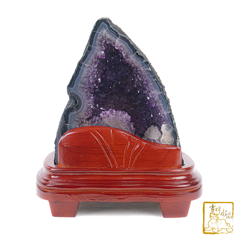 巴西紫水晶洞 3.02kg 聚錢水