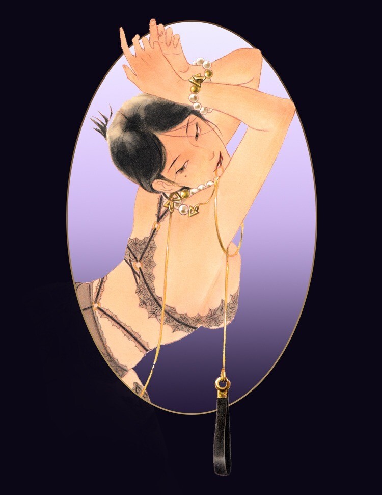 UPKO 濕漉漉的眼 珍珠系列 牽引鏈 珍珠項圈 珍珠手環 珍珠腳環