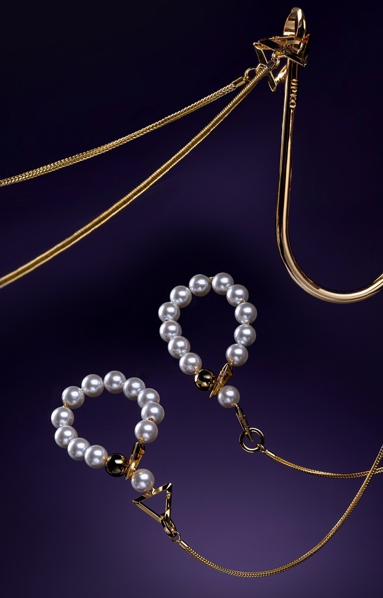 UPKO 濕漉漉的眼 珍珠系列 牽引鏈 珍珠項圈 珍珠手環 珍珠腳環