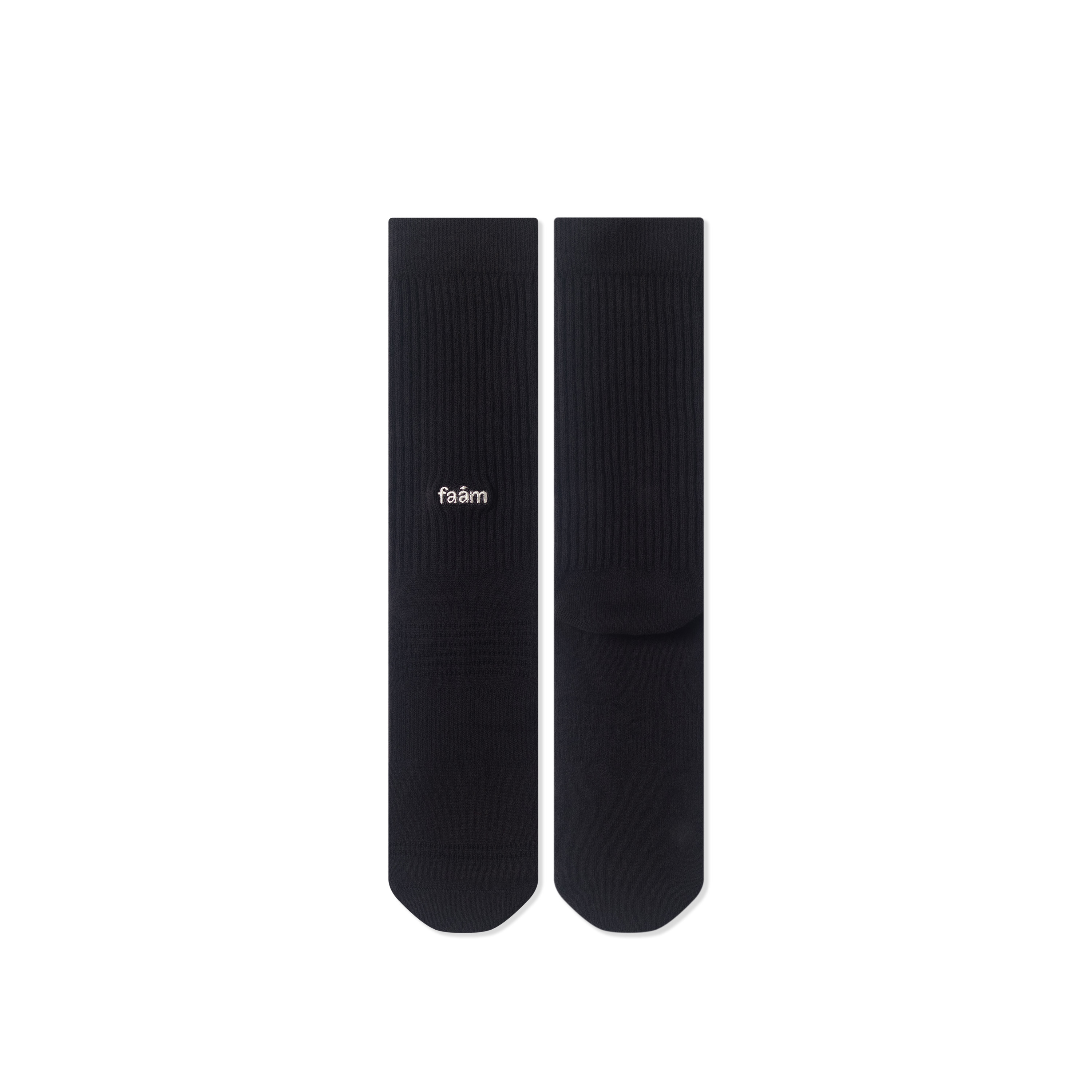 Faam ESSENTIAL CREW 素面單色針織高筒襪 5色