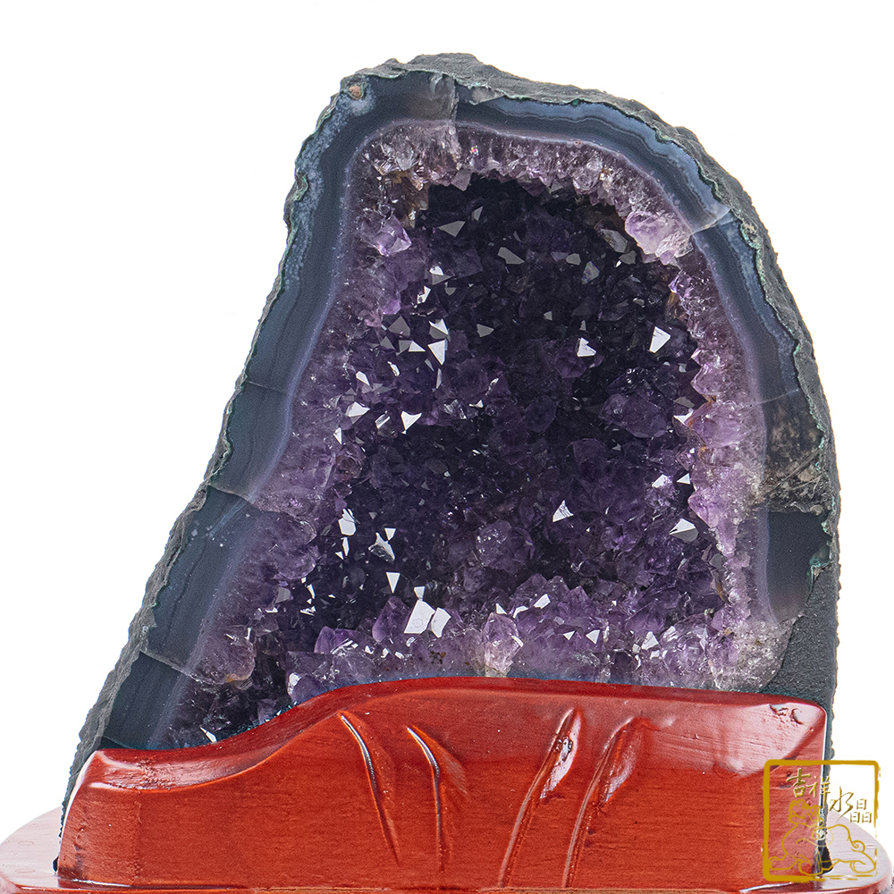 巴西紫水晶洞 2.38kg 聚錢水