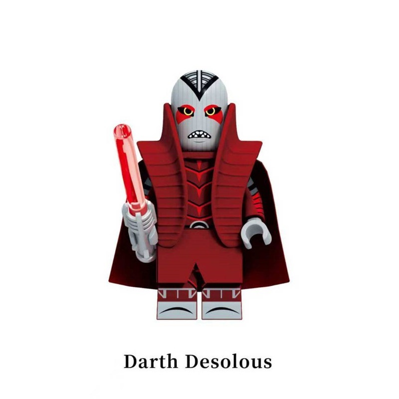 Star Wars Darth Desolous Custom Minifigures Minifigs Fit Lego MB2001