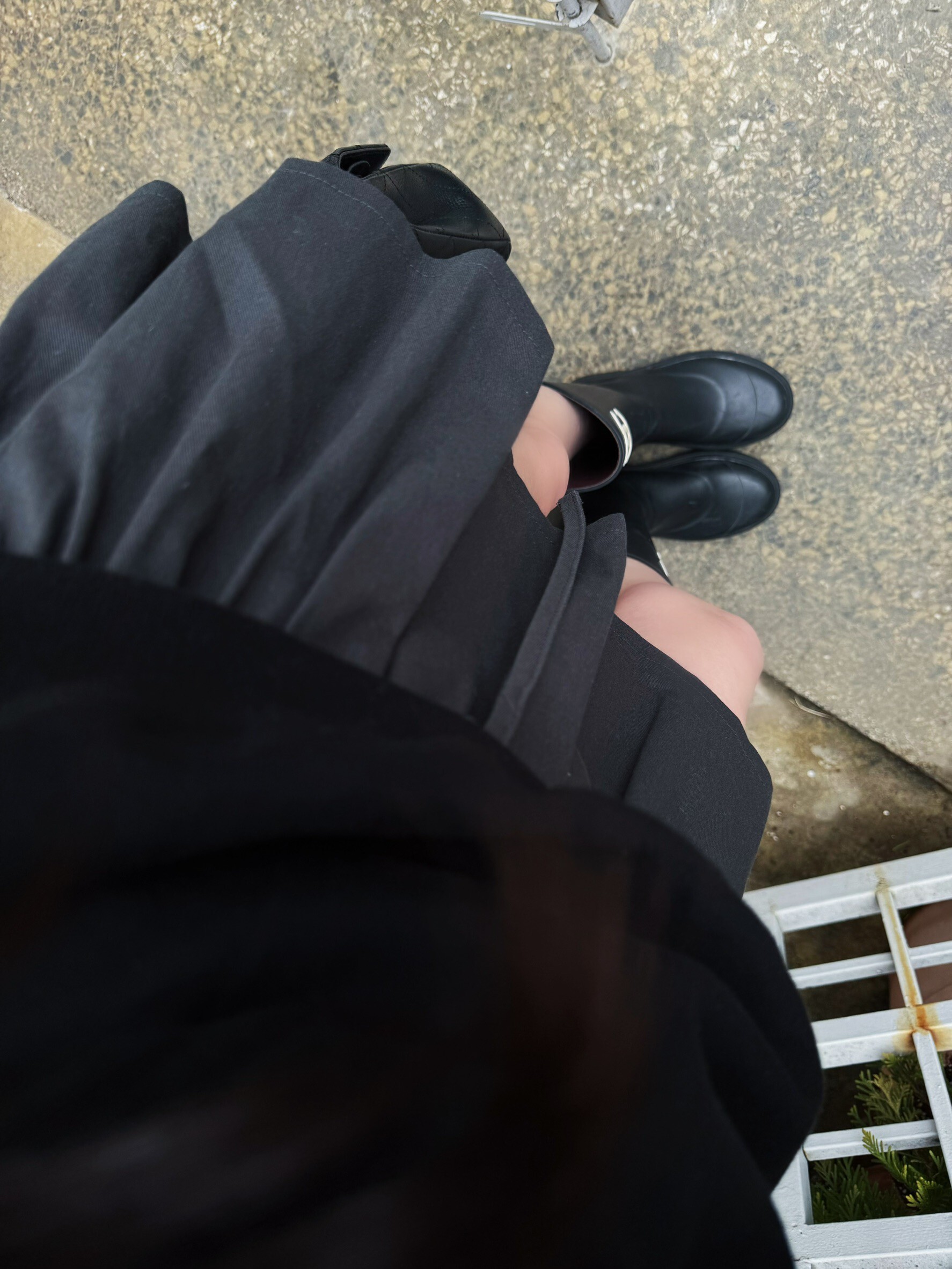 (現貨)🇰🇷#AL45 挺版百摺短裙(灰/卡其)