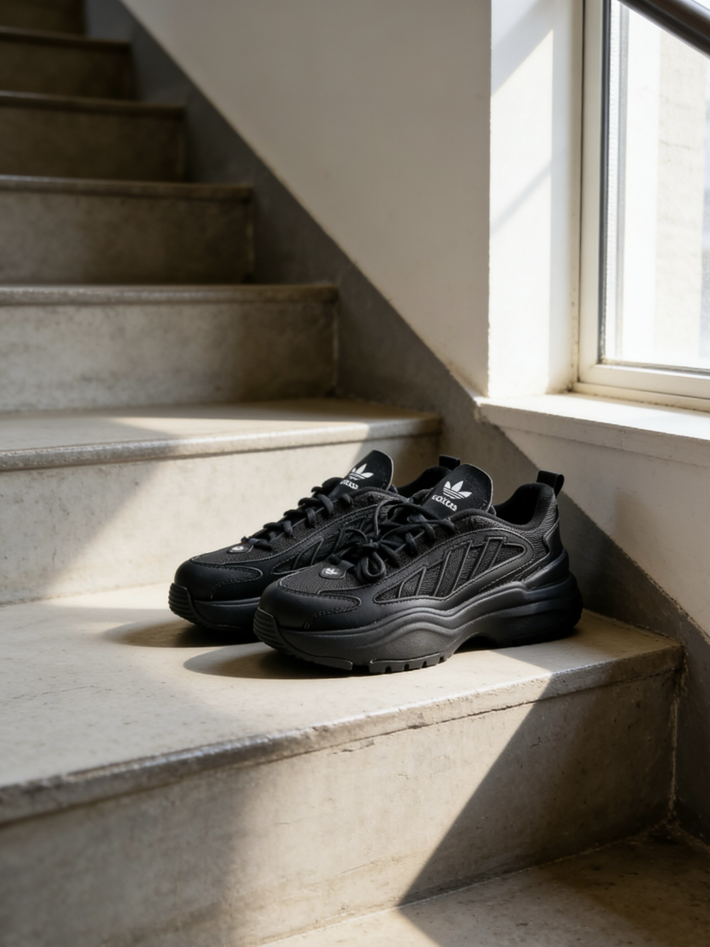 代購- adidas originals OZGAIA 防滑耐磨老爹鞋 黑色 JQ4110