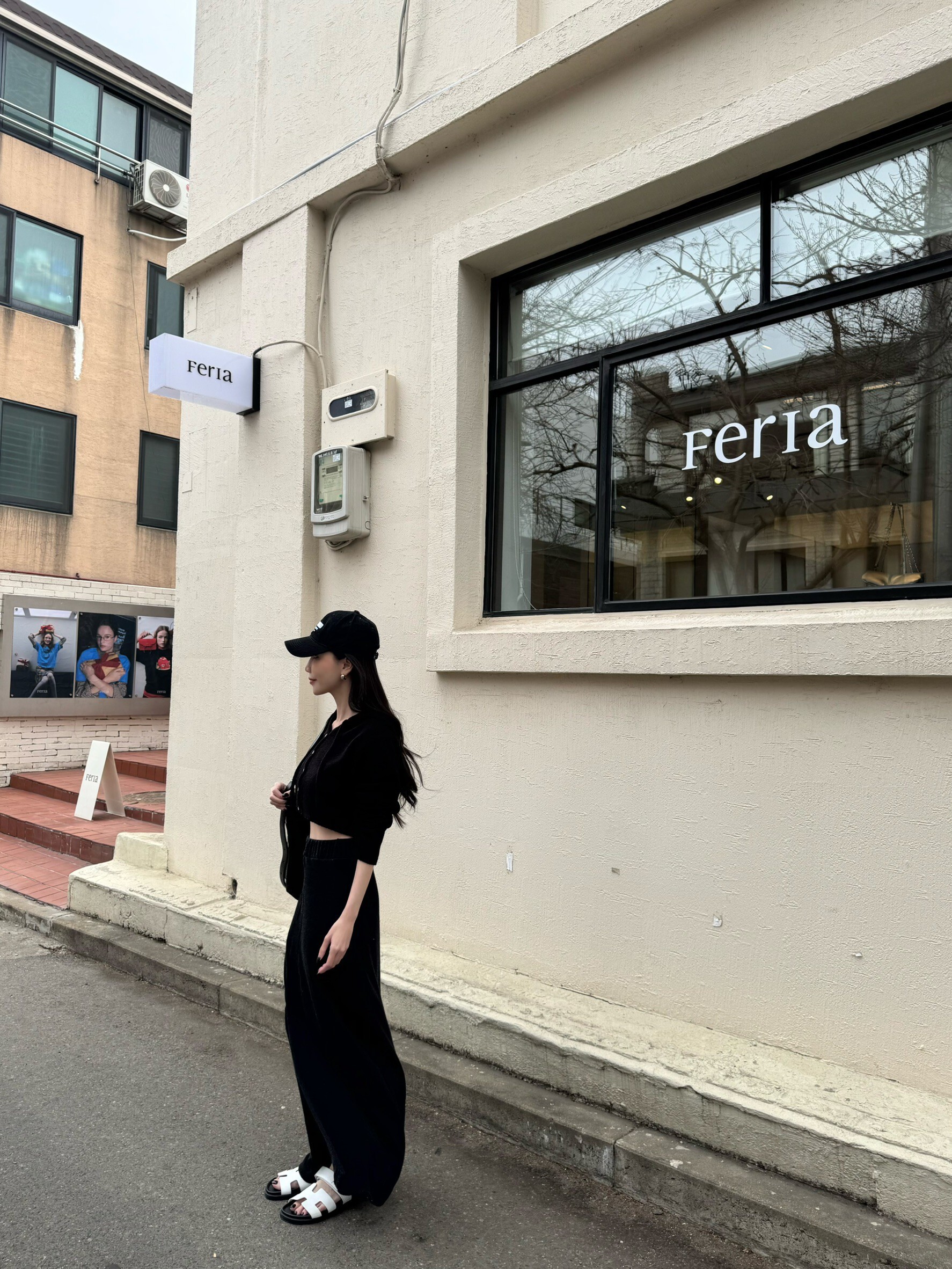 (現貨)🇰🇷#AL120 短版連帽外套上衣(米/灰/黑)