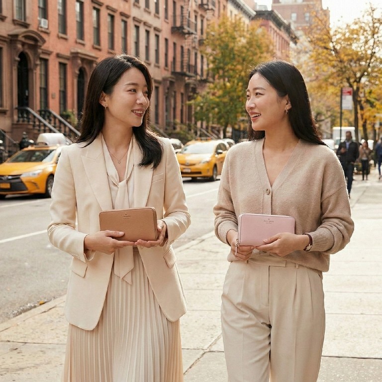 【預購】KATE SPADE H030217 大號全拉鍊長銀包