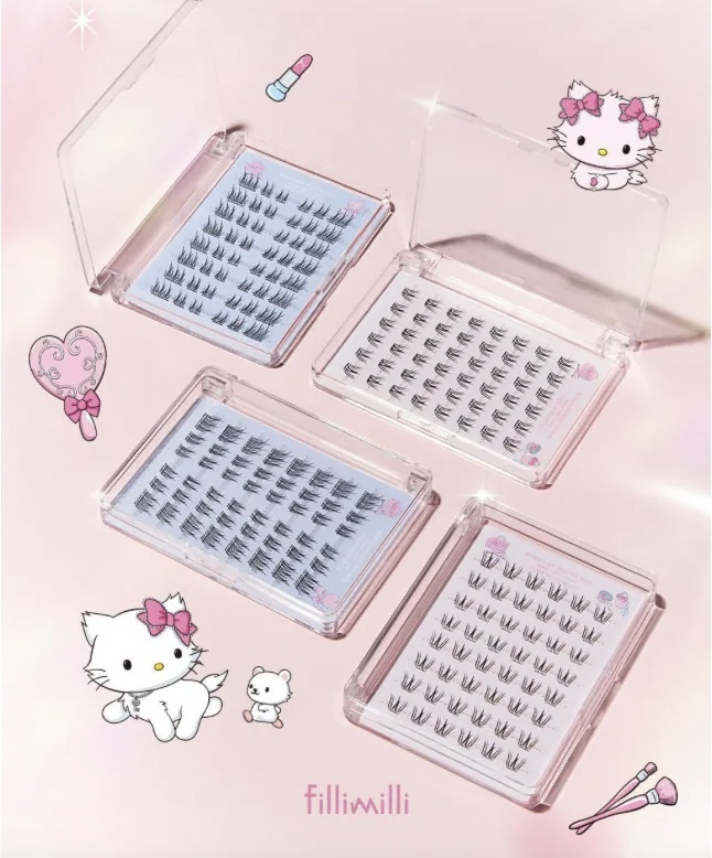 【1/3 - 7/3 韓國連線OY大促銷】Hello Kitty x Fillimilli 免膠假眼睫毛 連眼睫毛鉗