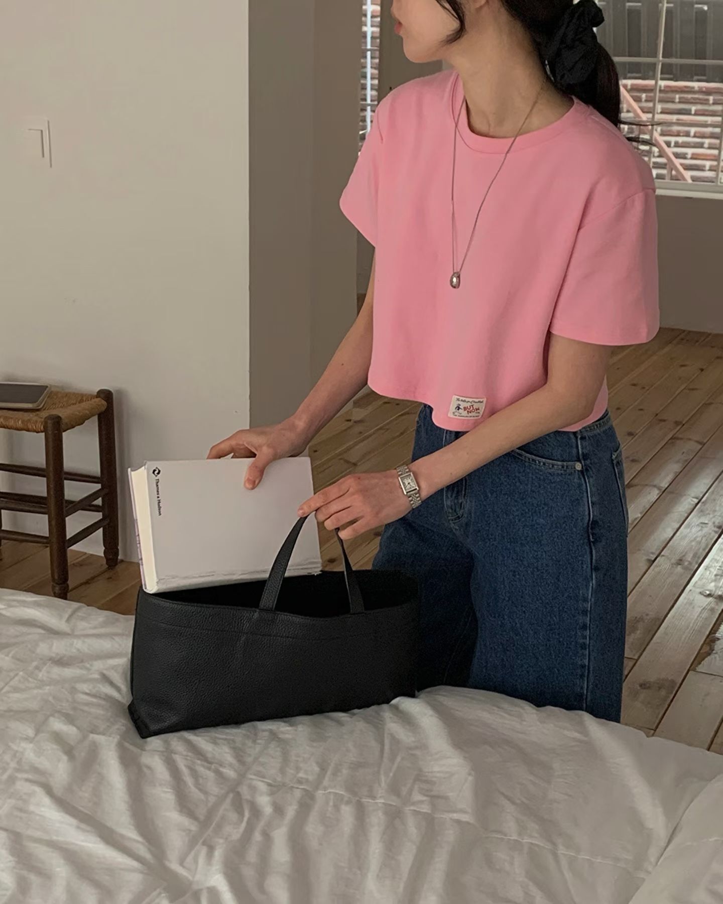 短版挺料棉上衣