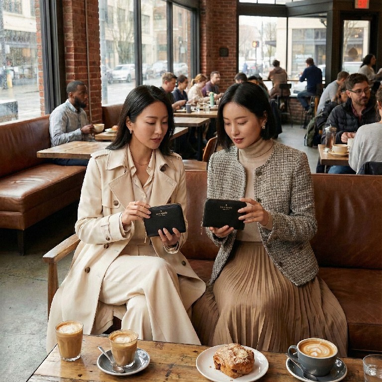 【預購】KATE SPADE H030218 小號 L 型拉鍊短銀包