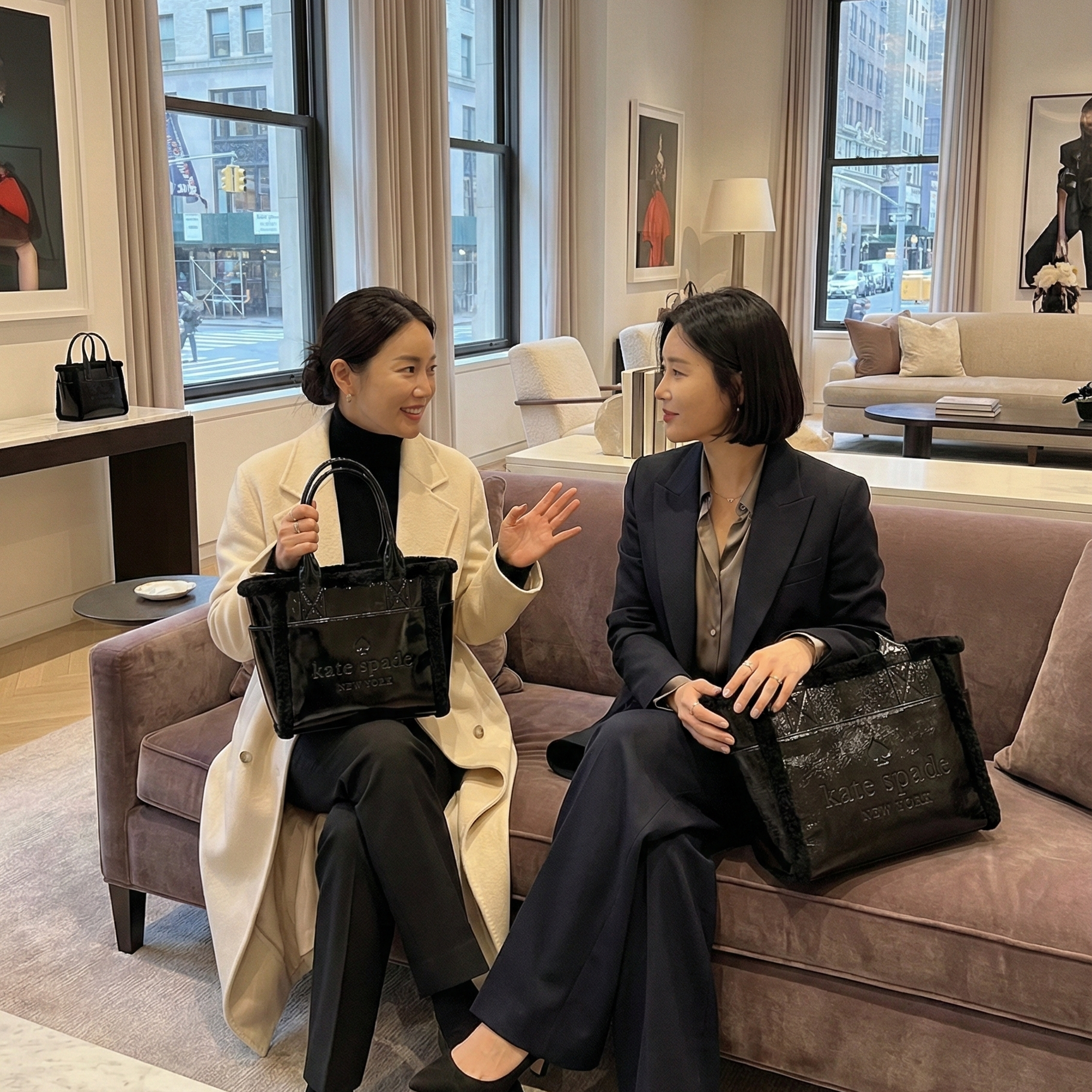 【預購】KATE SPADE H030219 頂級皮革大號托特包