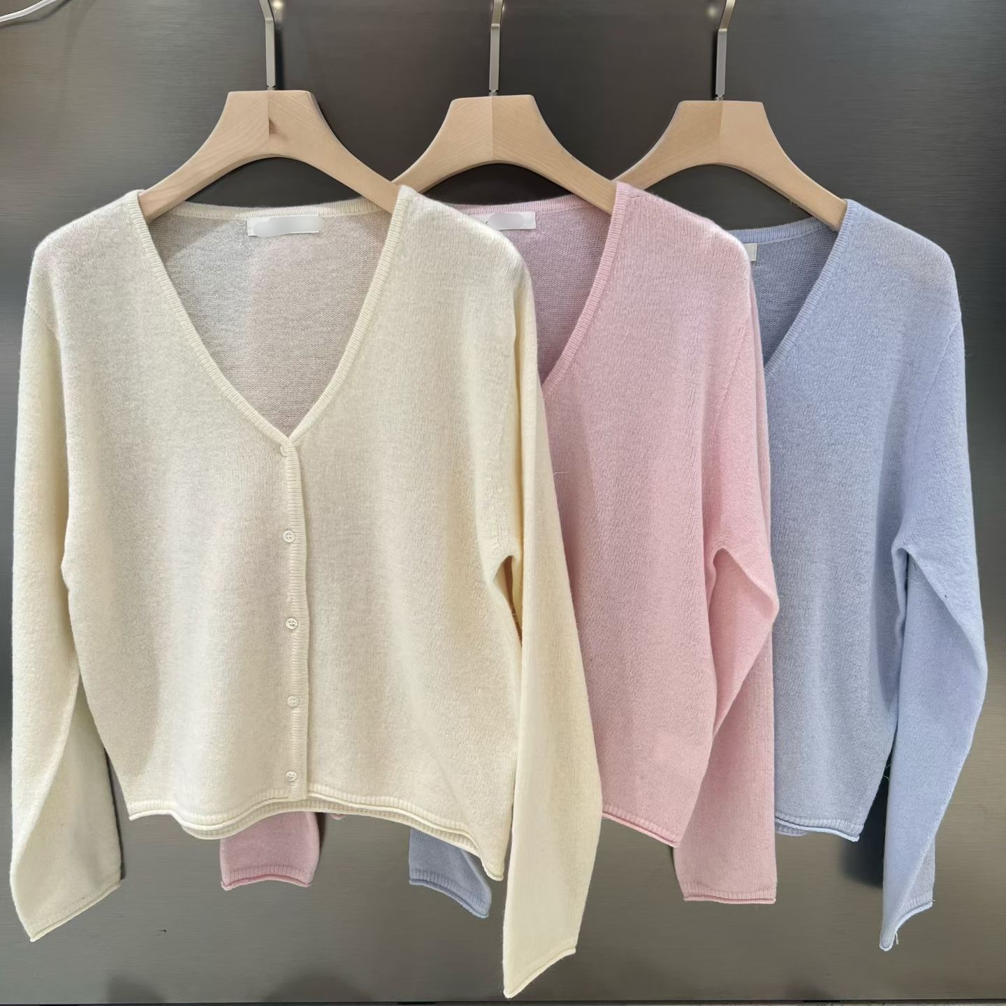 (現貨)🇰🇷#AL125 春天必備針織小外套(粉/黃/藍)