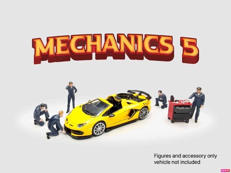 American Diorama 1:64 人偶套裝 Mechanics 5 技工系列