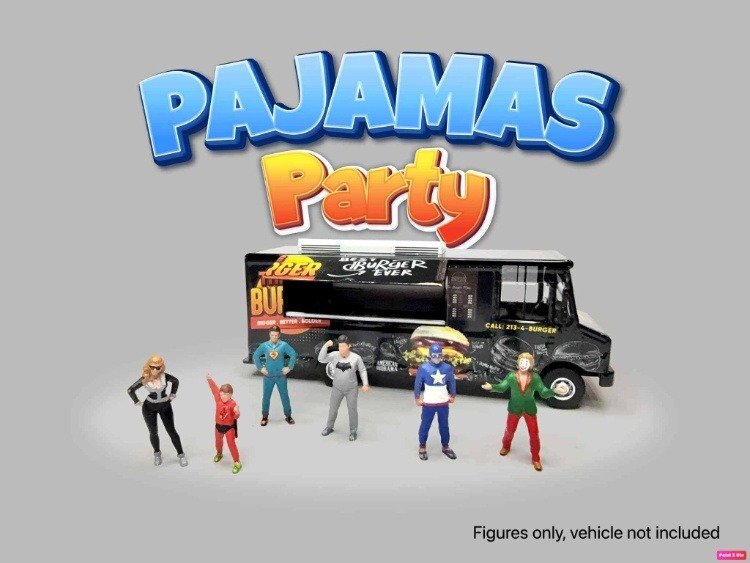 American Diorama 1:64 人偶套裝 Pajamas Party 睡衣派對