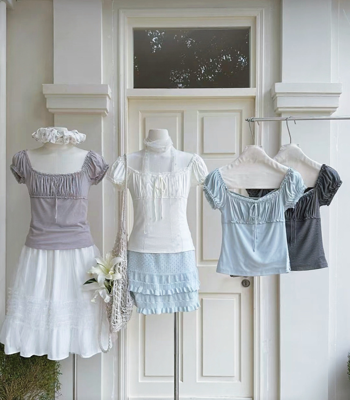 [2026新款] 公主泡泡Lace方領短袖🫧