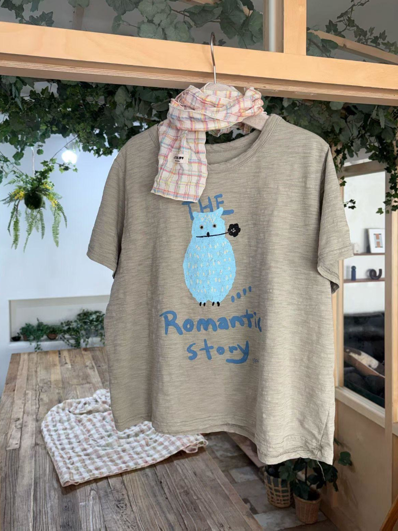 可愛日系插畫棉T｜Romantic Story短袖上衣