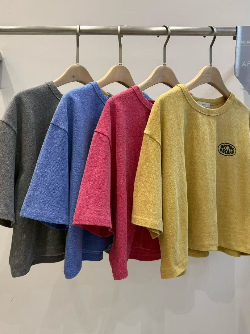 好比例飽和色短版棉T｜韓系寬袖顯瘦上衣