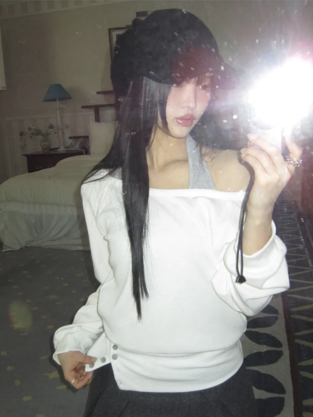 【網站限定優惠】Waffle And Button Halter Set