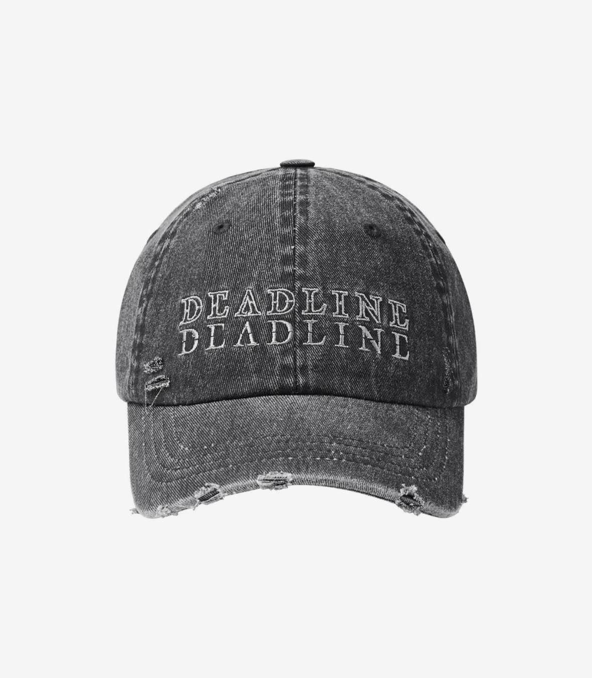 BLACKPINK BALL CAP牛仔刺繡破洞棒球帽