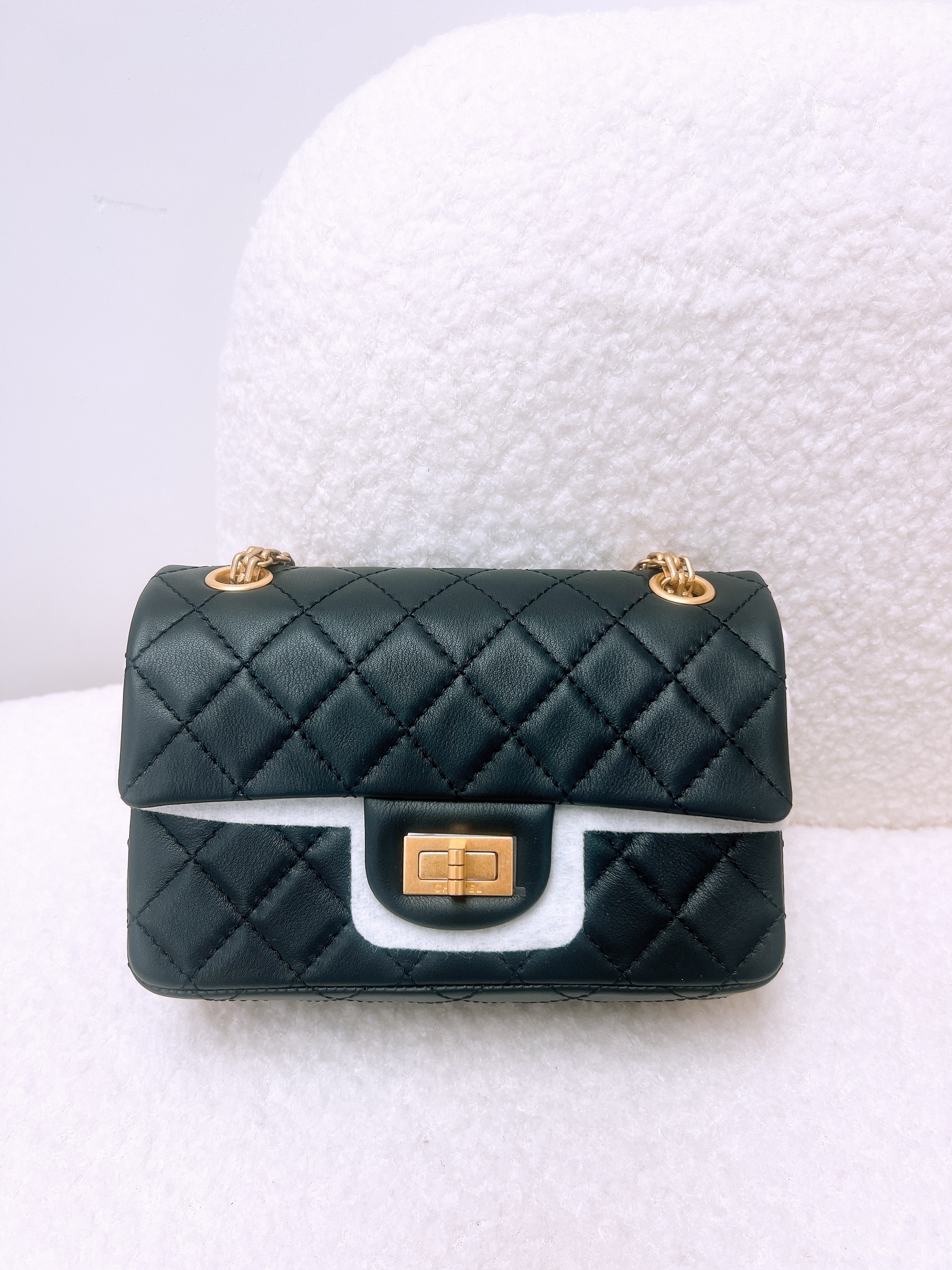 *Unused* Chanel 2.55 mini (black GHW)