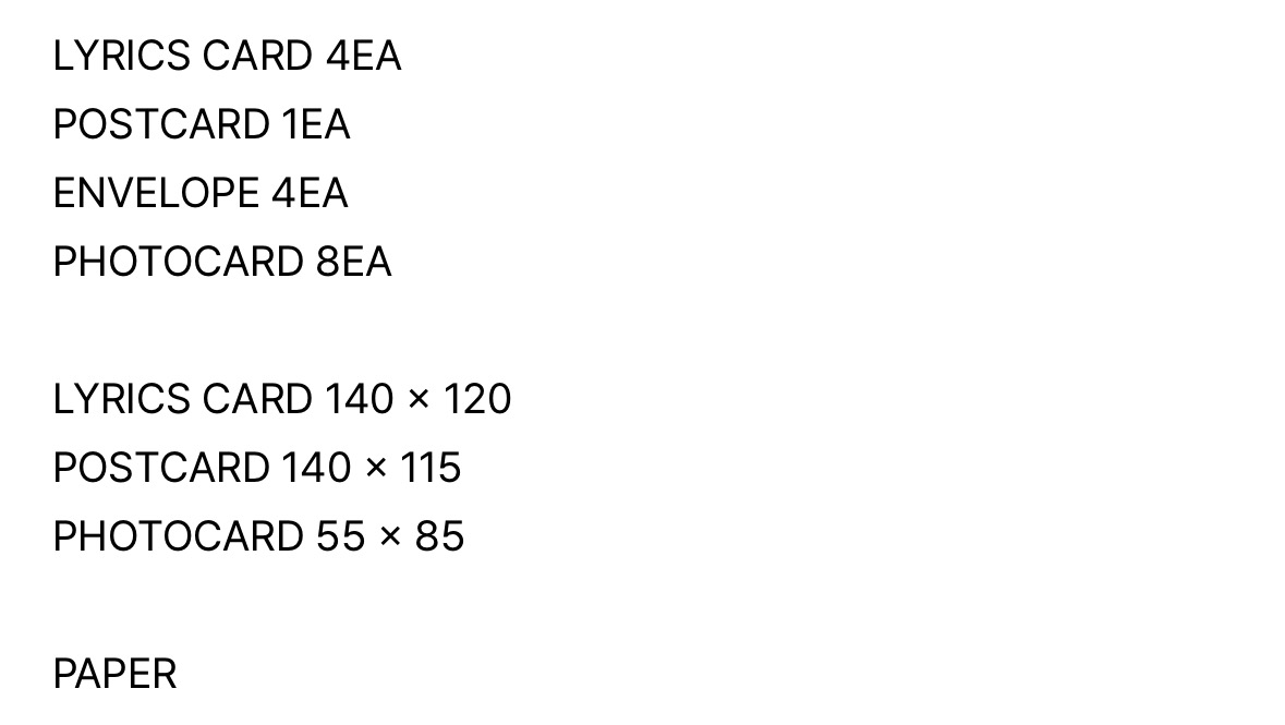 BLACKPINK LYRICS CARD + PHOTO CARD SET歌詞卡+照片卡套裝