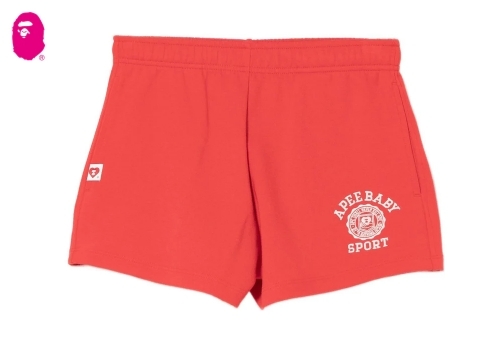 【APEE】COLLEGE EMBROIDERY SWEAT SHORTS