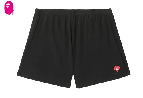 【APEE】HEART BADGE POINTELLE SHORTS