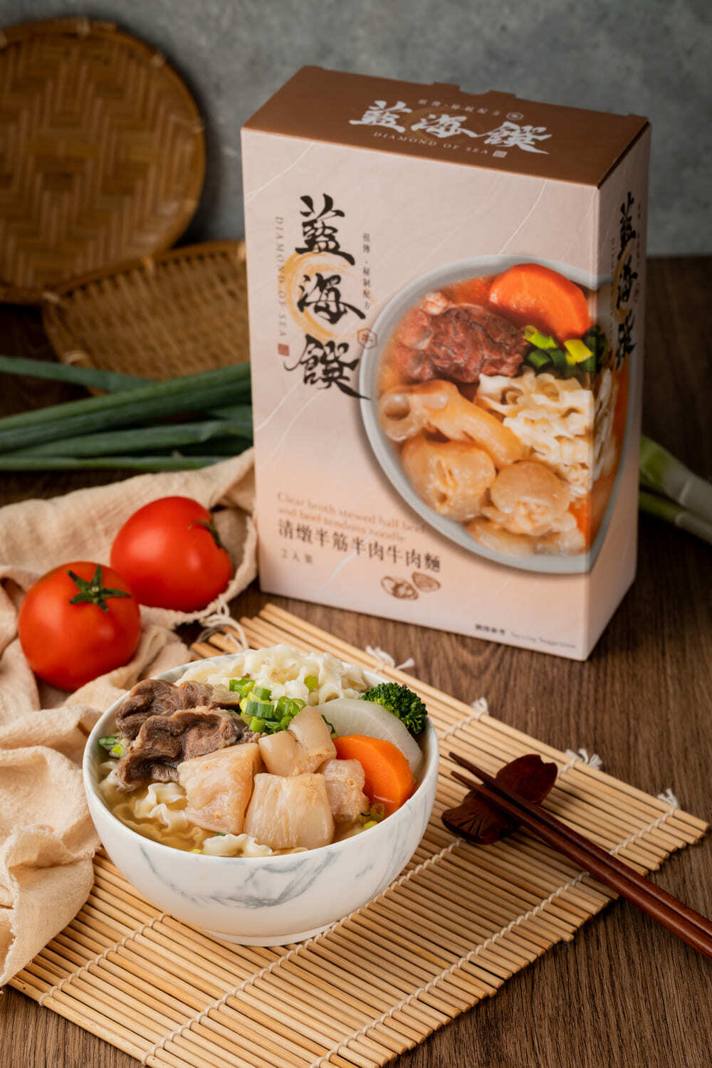 0303TW15-藍海饌-清燉半筋半肉麵2入裝(L15)