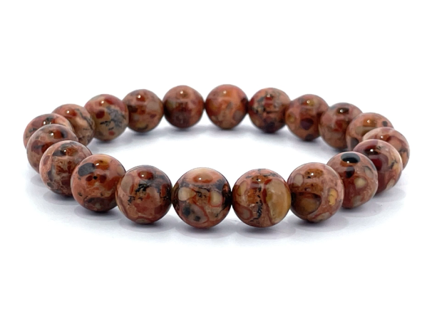 0304TW09-台灣龍宮-龍宮財寶瓷化手珠10m(含伊犁珠寶鑑定小證)（A9）