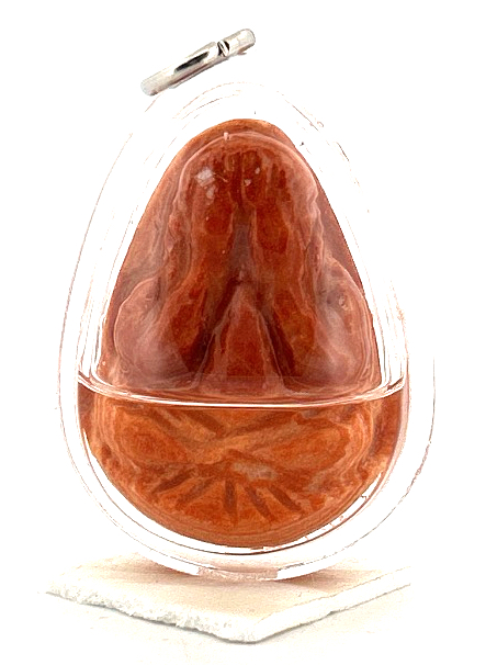 0304TW12-台灣龍宮-掩面佛光明結構包框吊墜（A12）