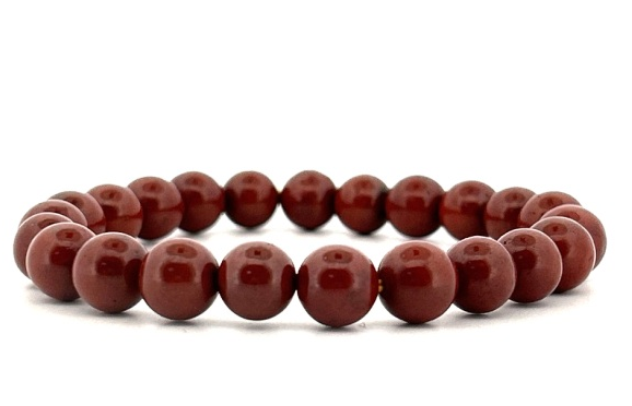 0304TW36-台灣龍宮-特級正圓瓷化血舍利手珠8m(含台大證書)（A36）