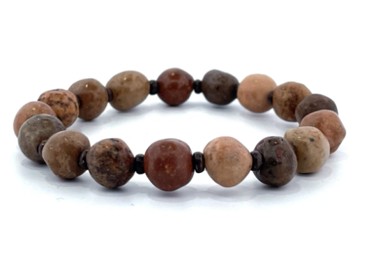 0304TW40-台灣龍宮-金剛跳出舍利有隔珠手珠21~30g（A40）