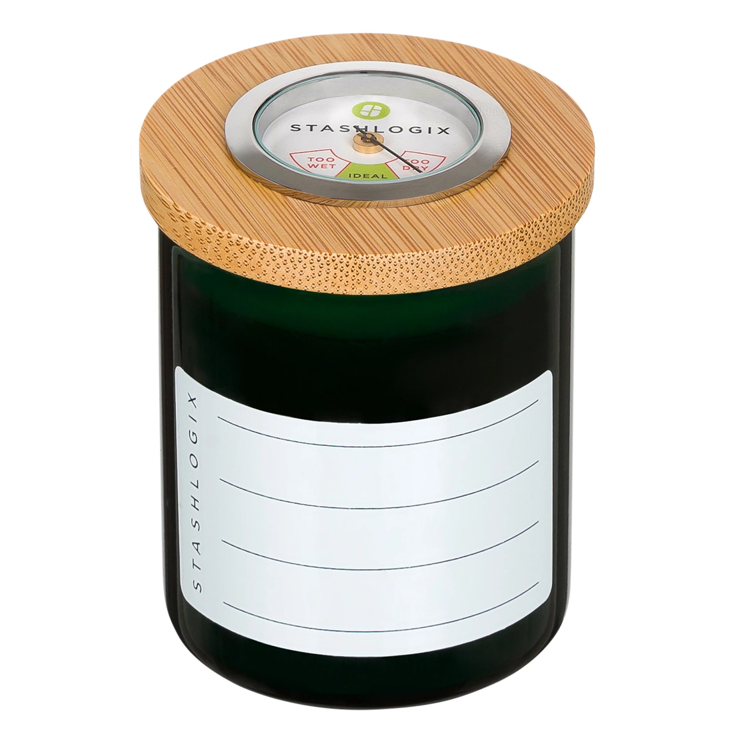 STASHLOGIX 竹蓋濕度顯示氣密罐