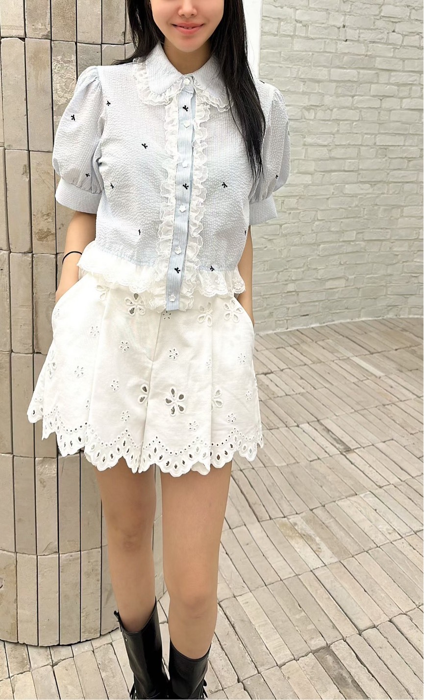 蕾絲花邊短褲