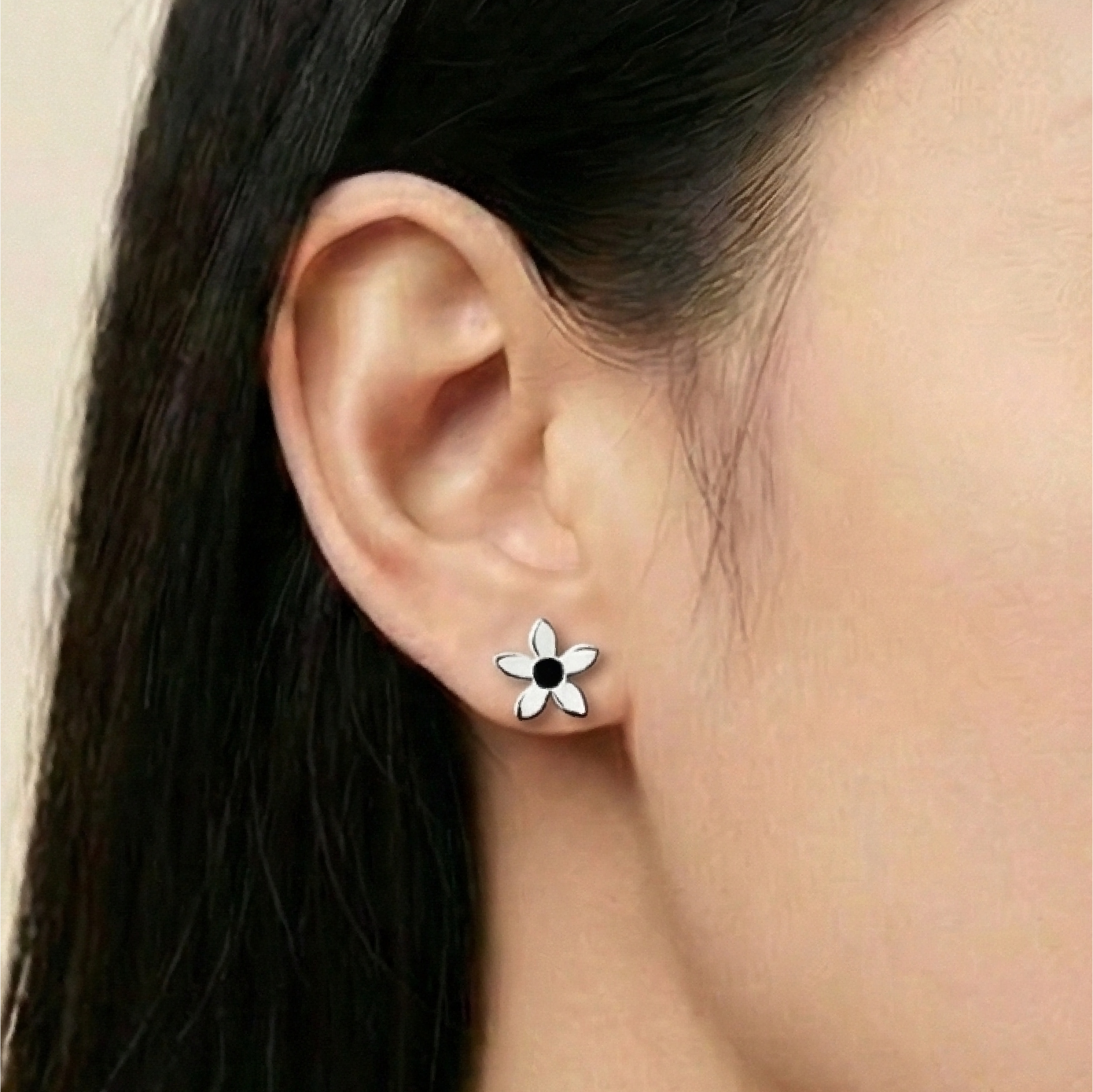 【AOI】花季 持續優雅純銀耳針 -S925純銀