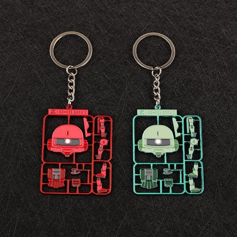 英文；戰士高達MS-06扎古鑰匙圈掛件