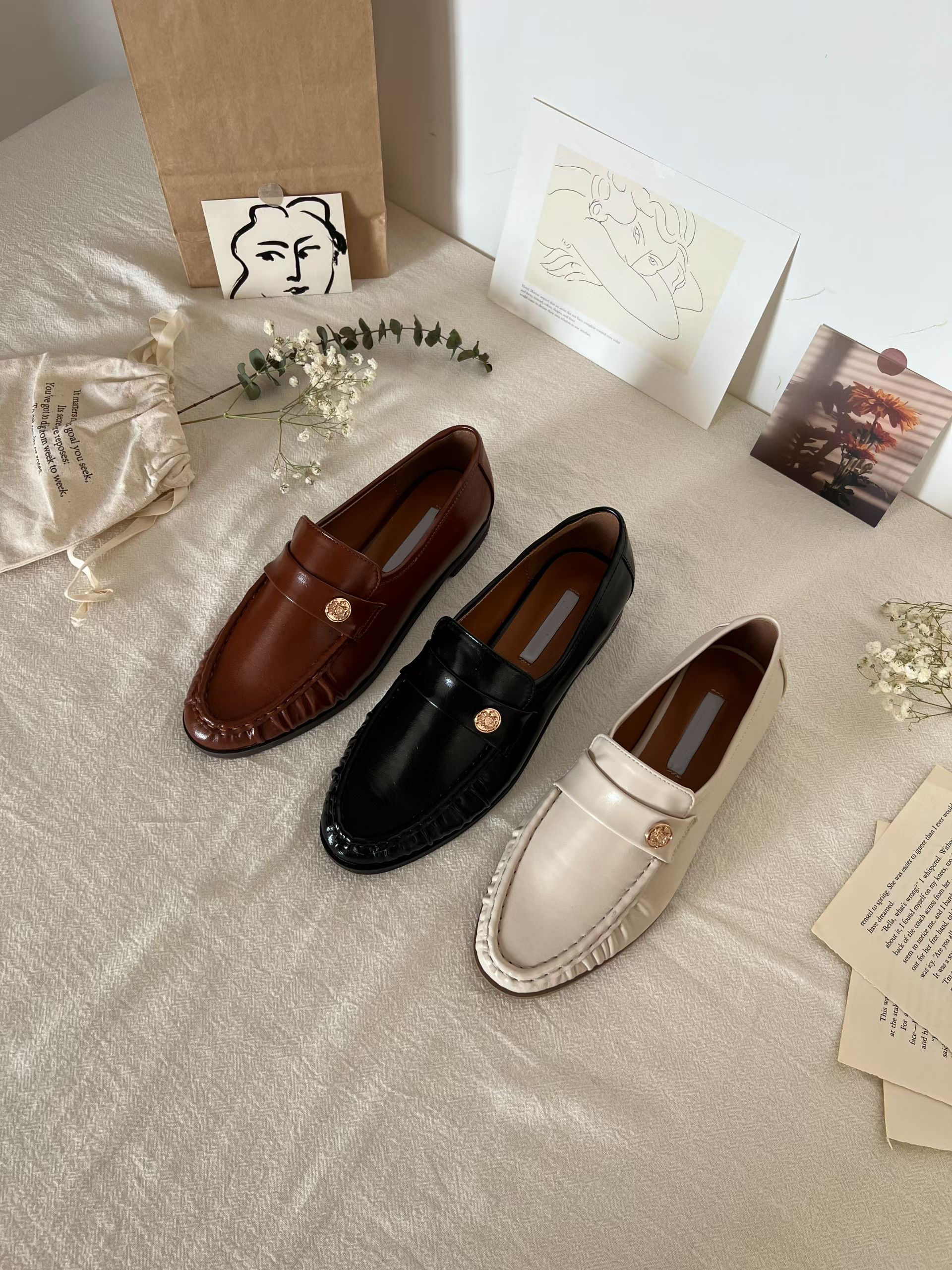 🤎 2026 SS 光澤真皮 Loafer 🤎